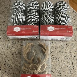 3 Boxes Of Ornaments New