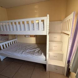 White Bunkbed