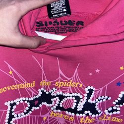Pink Spider Hoodie Size S