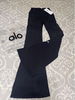 Alo Black Flare Leggings with Tags