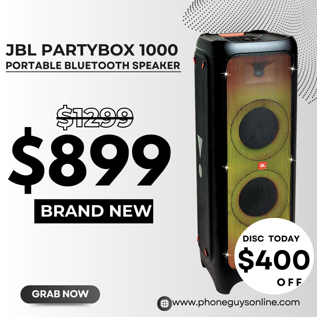 π JBL PartyBox 1000 β Brand New for $899 or $1 Down! Save $400 + 1-Year Warranty π