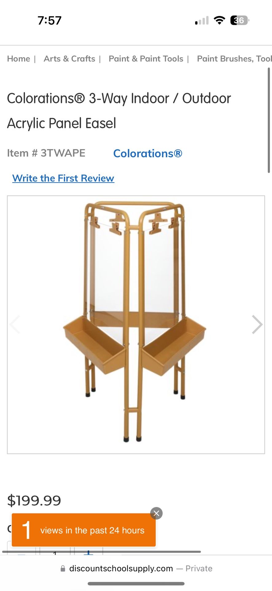 Colorations 3 Side Art Easel