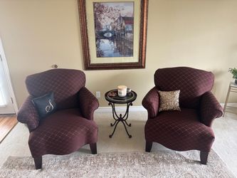 Two accent chairs