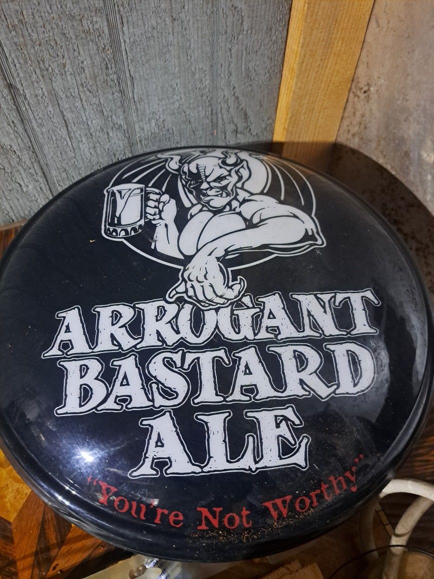ARROGANT BASTARD SIGN KIGHTS UP