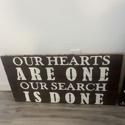 Wooden Farmhouse Wedding Sign