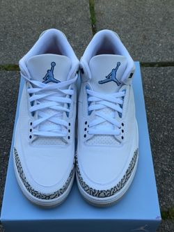 Jordan 3 UNC size 12