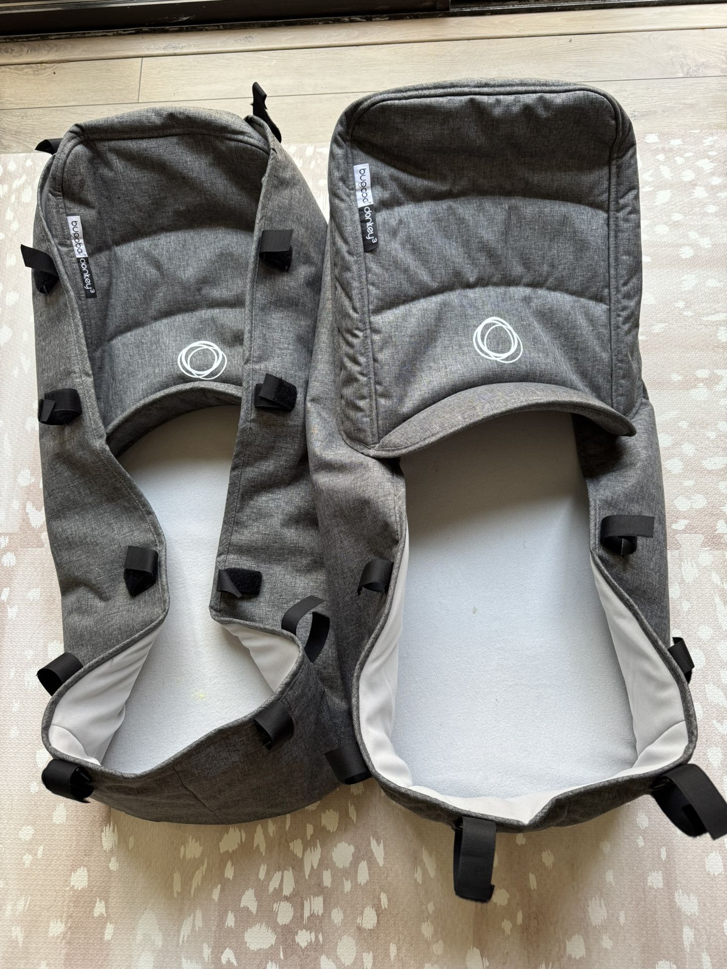 2 Bugaboo Donkey 3 Melange Grey Bassinets