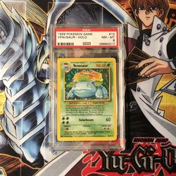 Pokemon PSA 8 Venusaur Base Set 1999