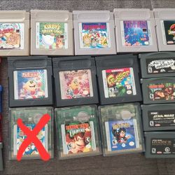 Nintendo Game Boy,  Game Boy Color and Game Boy Advance Games