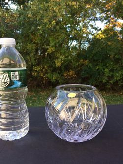 Crystal Rose Bowl Vase
