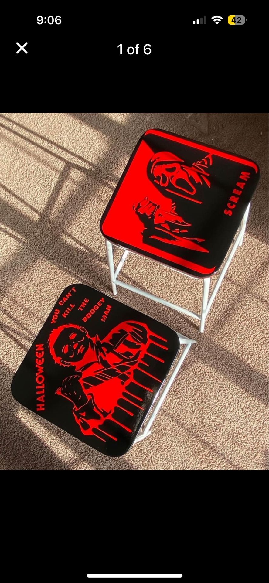 Horror Themed Barstools