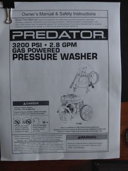 Gas pressure washer