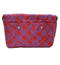 Hermès Pouch Full Ruby 20 – Red/Blue Multi Silk