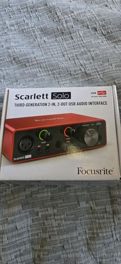 Focusrite Scarlett Solo 3rd Gen USB Audio Interface