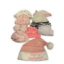 10x Baby Girl Hats