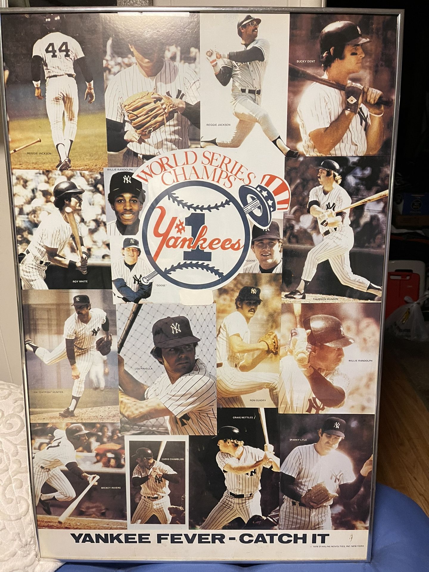 1978 NY Yankees Poster Framed
