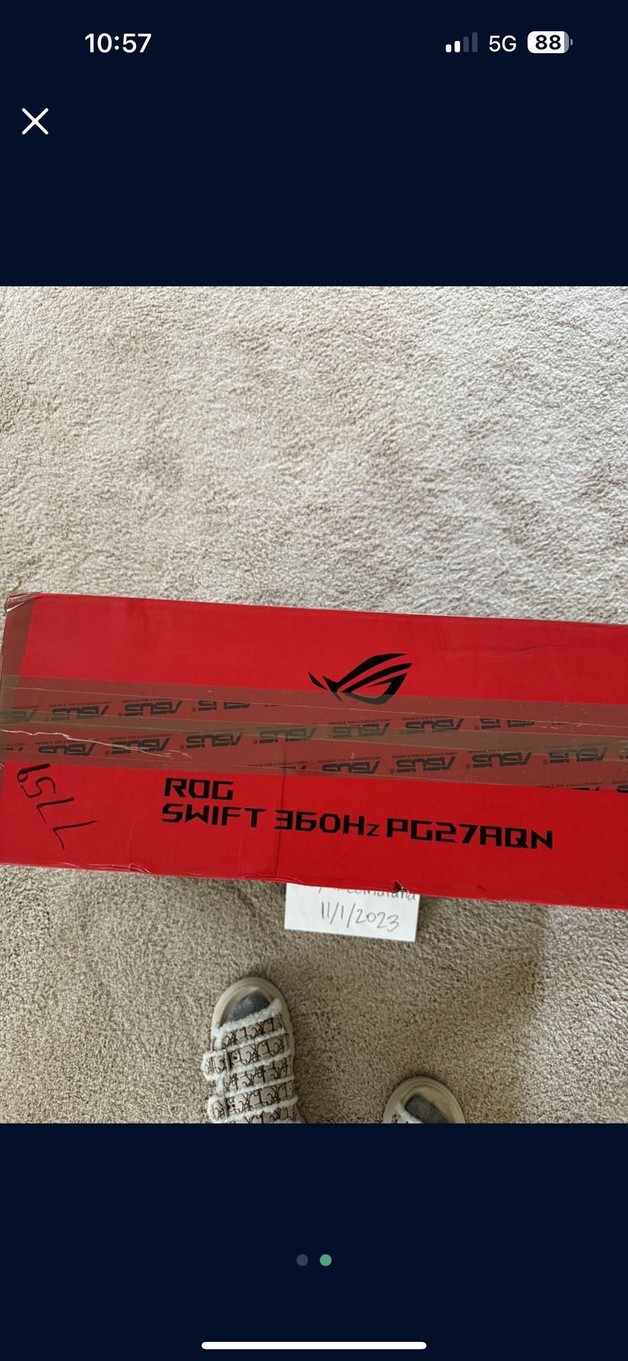 ASUS ROG SWIFT 27” 1440p 360Hz (PG27AQN)