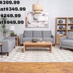 Gray/Beige 3pc Sofa Sets