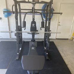 SMITH MACHINE/ PULLEY SYSTEM/ SQUAT RACK/ BENCH/ WEIGHTS/ BARBELL/ GYM EQUIPMENT/ FREE DELIVERY 🚚 
