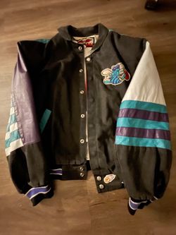 Rare Jeff Hamilton Charlotte Hornets Leather Jacket (Size L) WILLING TO NEGOTIATE