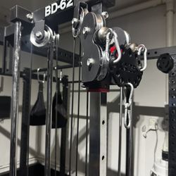 Valor Fitness Wall Mounted Cable Tower With Aluminum Pulleys 