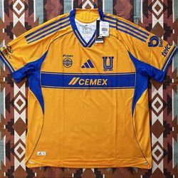 Adidas Tigres UANL 2025/2026 Authentic Jersey JJ2217 Men's 2XL