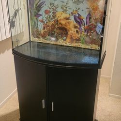 Aquarium And Stand Combo, With Lights And Hood