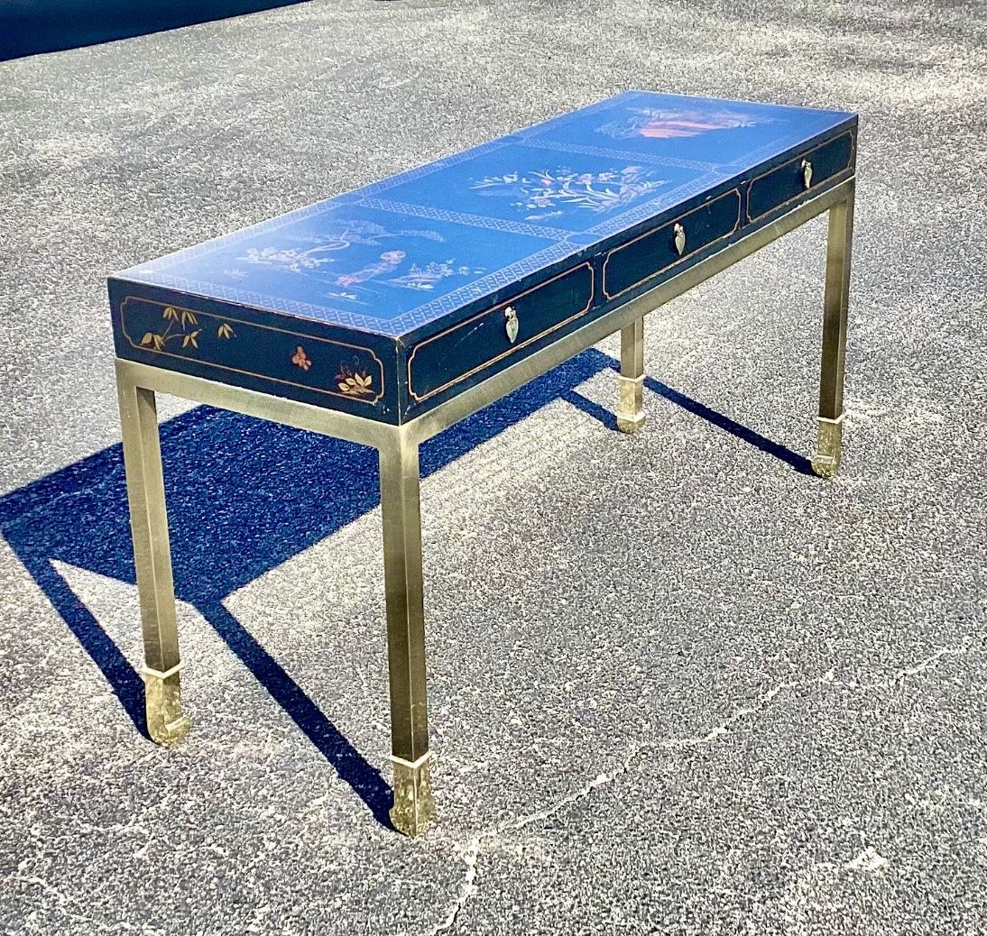 Vintage Asian inspired & Brass Console table