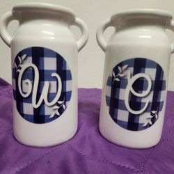 NEW Dairy Milk Jug Ceramic Decor both New