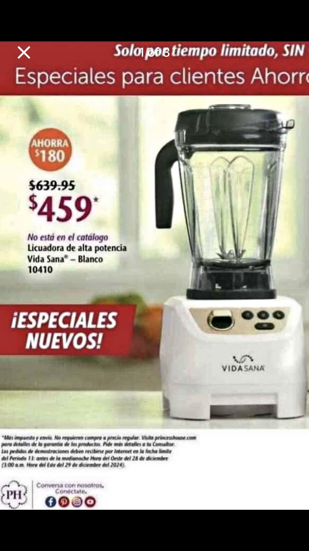 Licuadora De Princess House