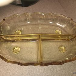 Yellow Circus Glass Antique 