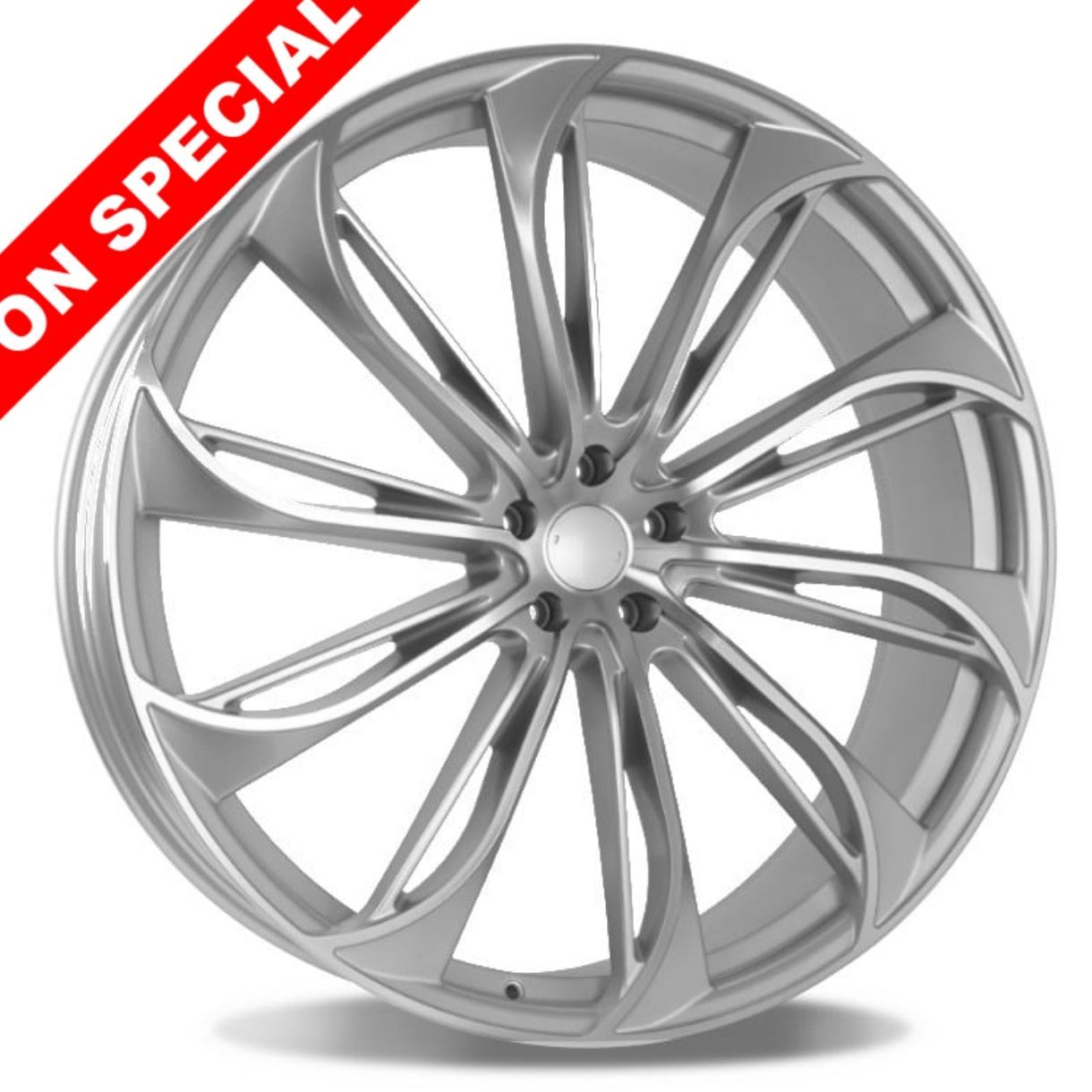 OFFER- DBM ENC MACHINED FACE SILVER 22X8, 5X100/5X108/5X110/5X112/5X114.3/5X120