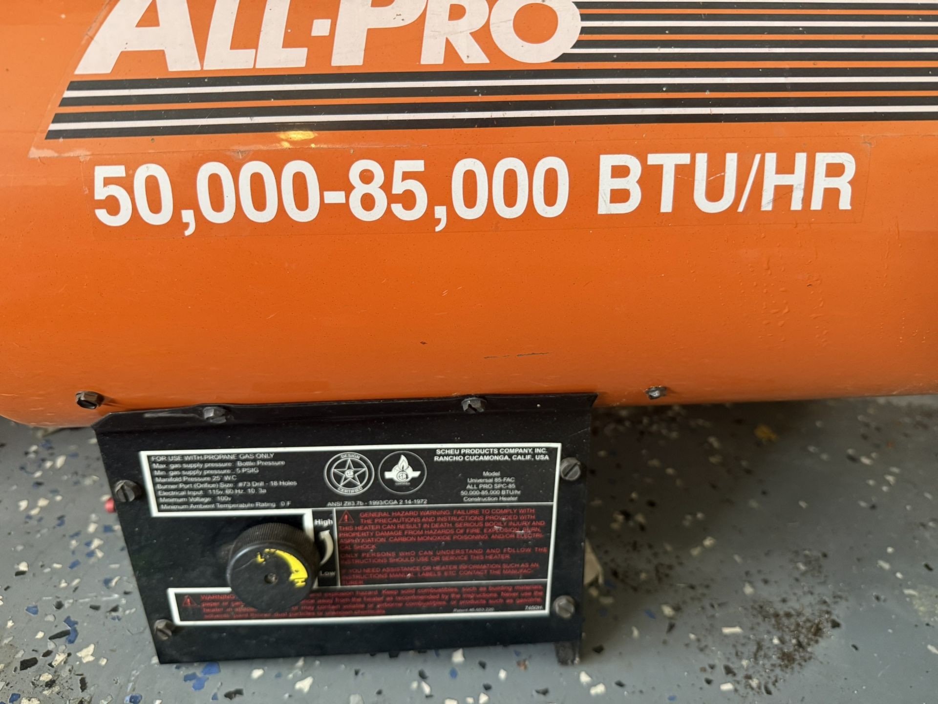 Heavy Duty “All pro” Heaters.