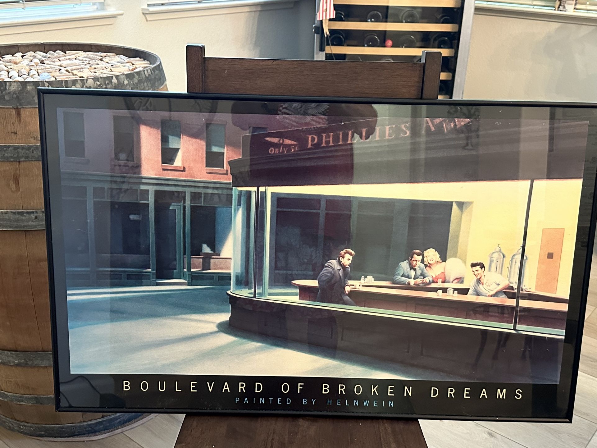 Boulevard of Broken dreams ..professionally framed 36x22 perfect !!