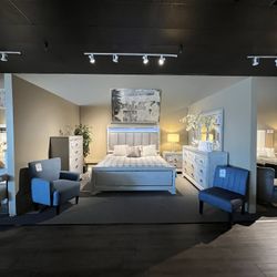 Grey 4PC King Bedroom Set