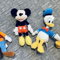 Disney's Mickey Mouse Clubhouse  Plush Toys Cartoon Characters Mickey Donald Pluto Goofy 