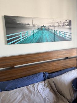 3-Piece Pier Canvas Wall Art Set 60” x 20 Total