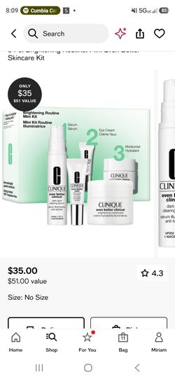 Clinique Brightening Routine: Mini Even Better Skincare Kit