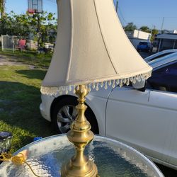 vintage brass table lamp