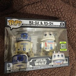 R2-D2 & R5-D4 Star Wars Funko Pop