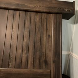 Queen Rustic Farmhouse Style Headboard /footboard Only 
