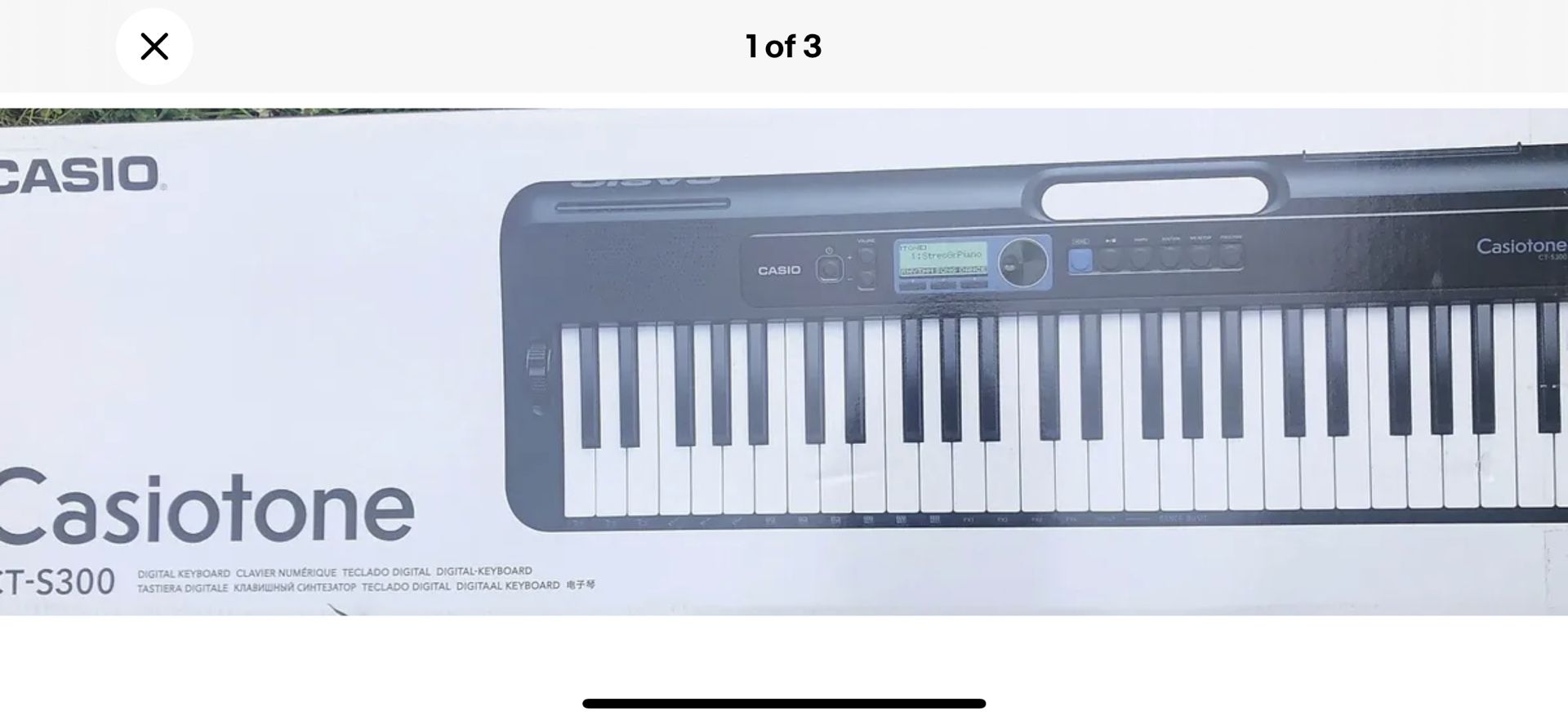 New Casio Casiotone, Keyboard With Carrying Case.