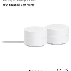 Google WiFi - Mesh WiFi System - WiFi Router - 2 Pack