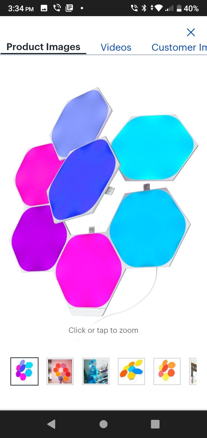 Nanoleaf Shapes - Hexagons, Large and Small Triangles - Multicolor


