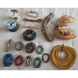 Assorted Speaker Wire Audio Cable Standard and Flat Copper Bundle