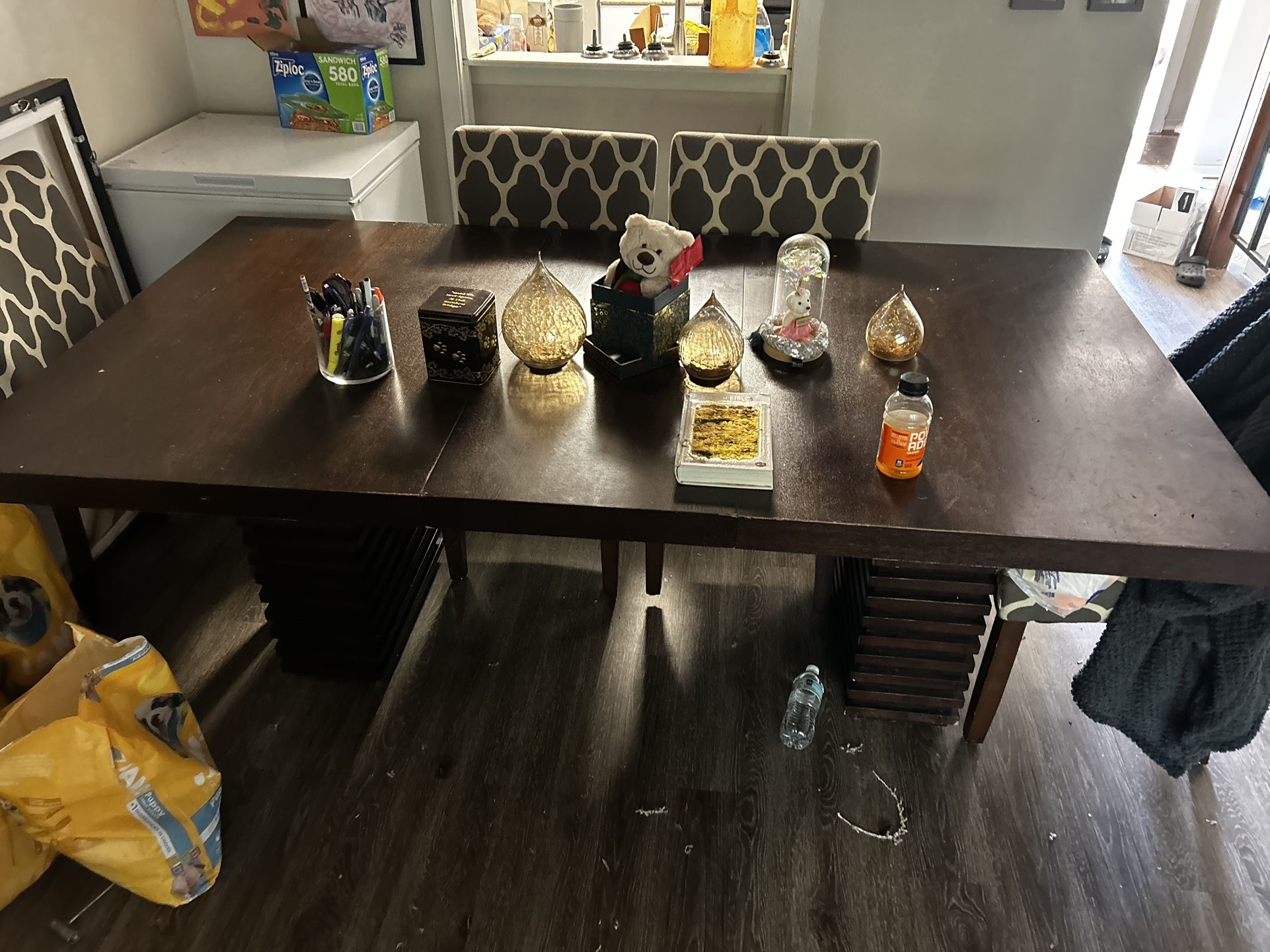 Table with four chairs