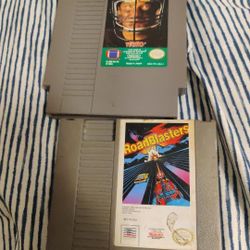 NES Tecmo bowl and Roadblasters