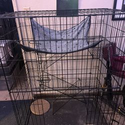 3 Tier Cat Cage And Hammock 