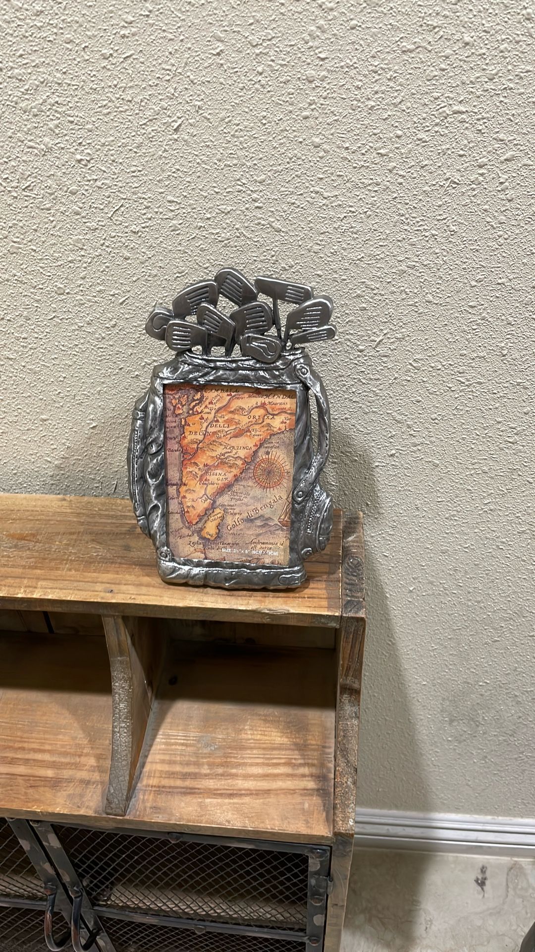 Golf Bag, Pewter Picture Frame.