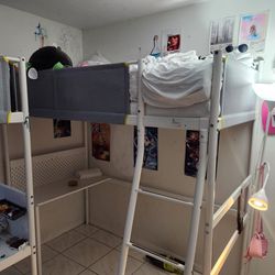 Ikea Vitval Bunk Bed With Desk Add On